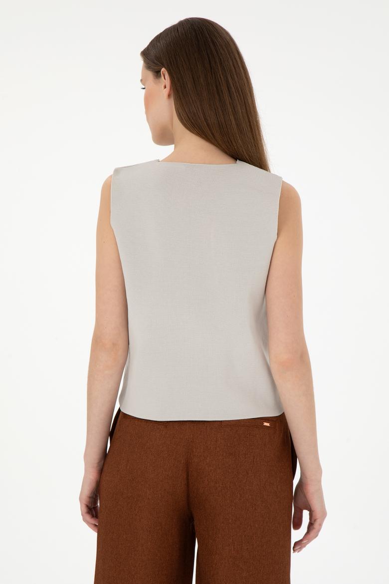 Kadın Taş Triko Yelek - 50294141016