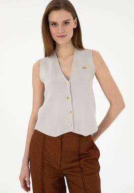 Kadın Taş Triko Yelek - 50294141016