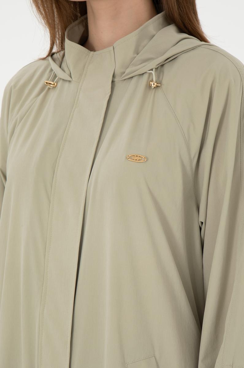 Kadın Açık Haki Trençkot