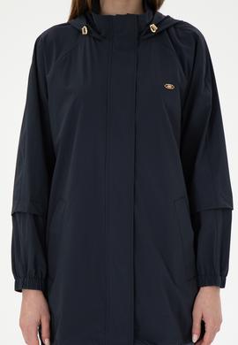 Kadın Lacivert Trençkot - 50297094003