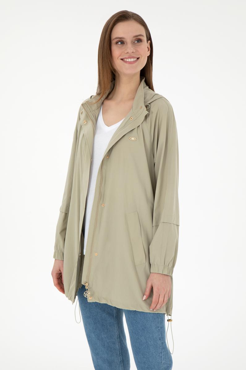 Kadın Açık Haki Trençkot