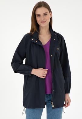 Kadın Lacivert Trençkot - 50297094003