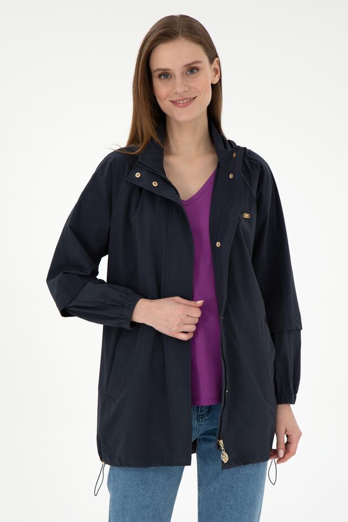 Kadın Lacivert Trençkot