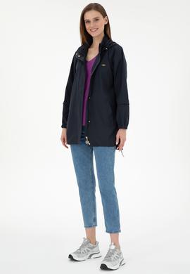 Kadın Lacivert Trençkot - 50297094003
