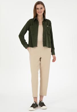 Kadın Kum Harem Fit Kanvas Pantolon - 50290902026