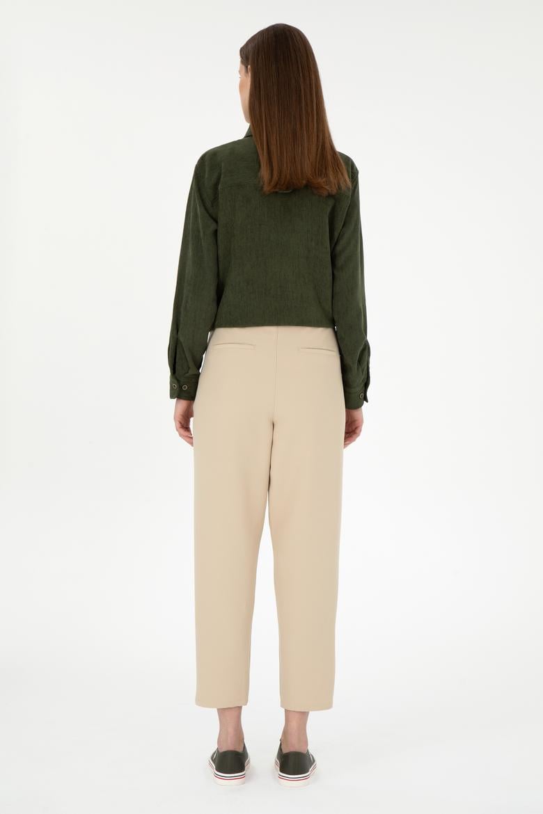 Kadın Kum Harem Fit Kanvas Pantolon - 50290902026