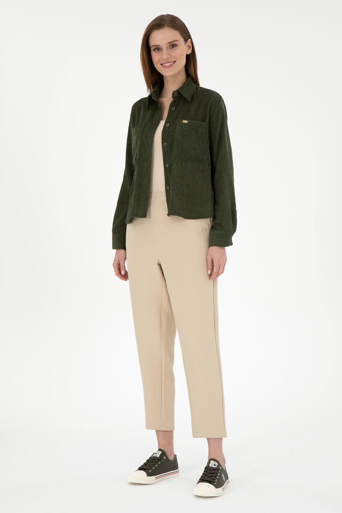 Kadın Kum Harem Fit Kanvas Pantolon