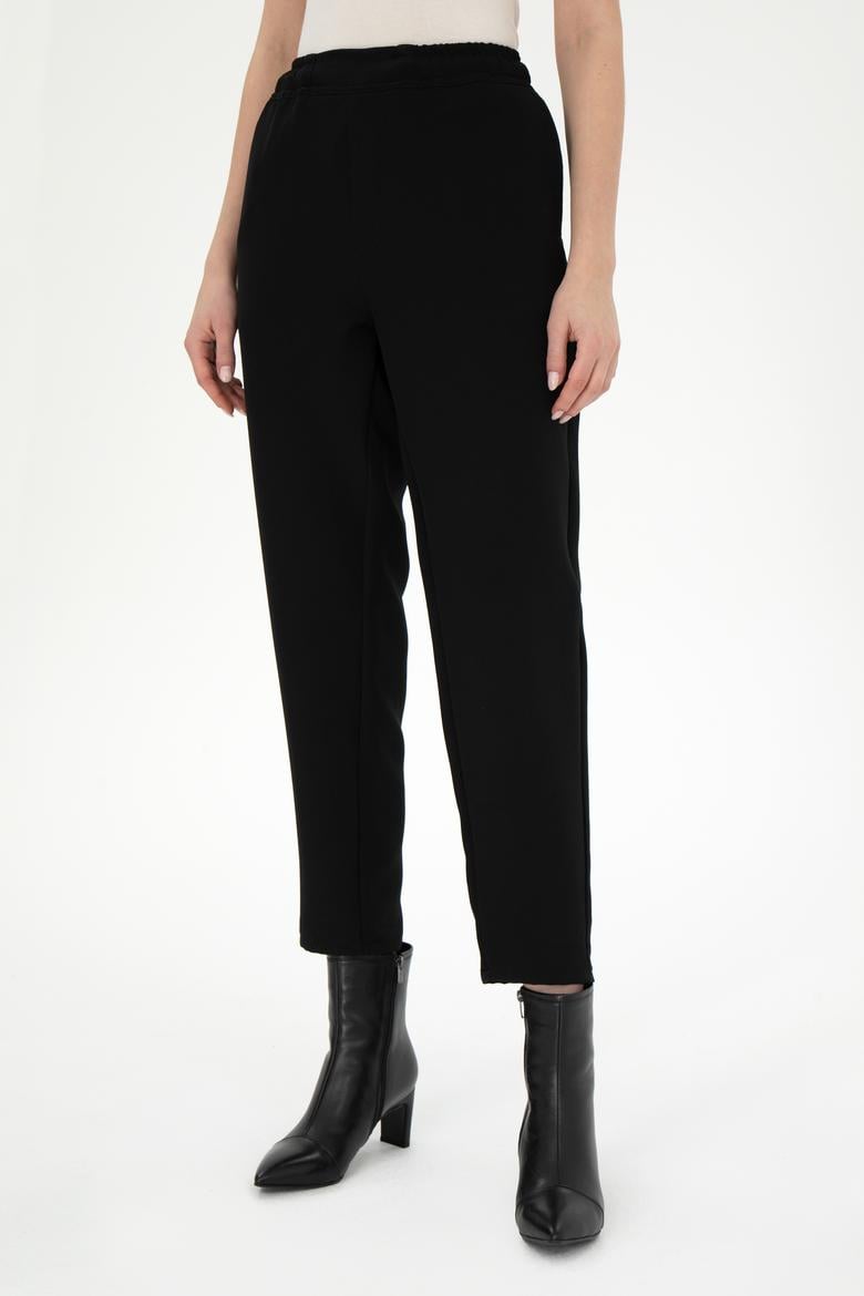 Kadın Siyah Kanvas Pantolon - 50290902012