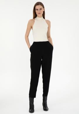 Kadın Siyah Kanvas Pantolon - 50290902012