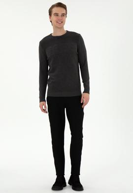 Erkek Siyah Kanvas Pantolon - 50296165050