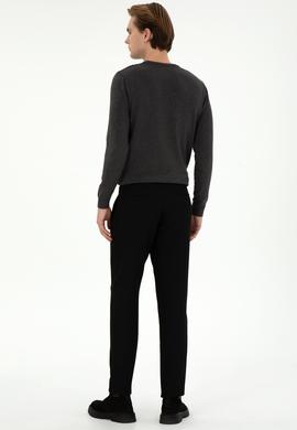 Erkek Siyah Kanvas Pantolon - 50296165050