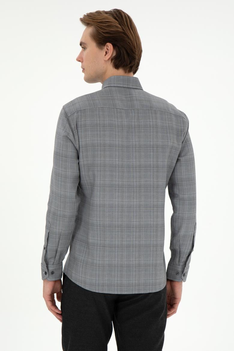 Erkek Siyah Uzun Kollu Gömlek - 50291392025