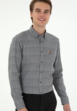 Erkek Siyah Uzun Kollu Gömlek - 50291392025