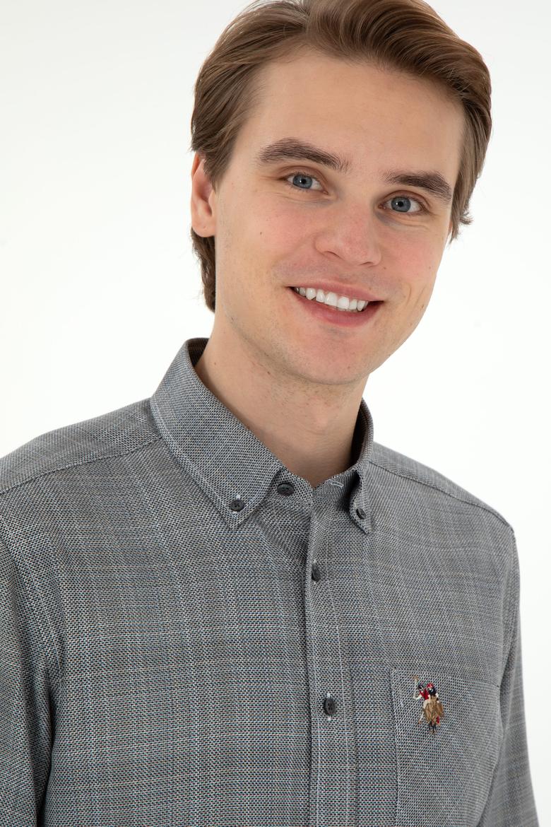 Erkek Siyah Uzun Kollu Gömlek - 50291392025