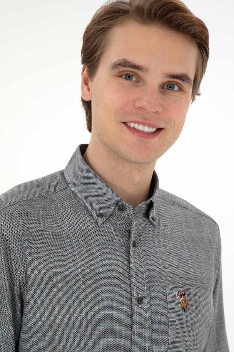 Erkek Siyah Uzun Kollu Gömlek