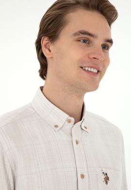 Erkek Kum Uzun Kollu Gömlek - 50291392007