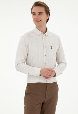 Erkek Kum Uzun Kollu Gömlek - 50291392007