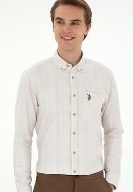 Erkek Kum Uzun Kollu Gömlek - 50291392007