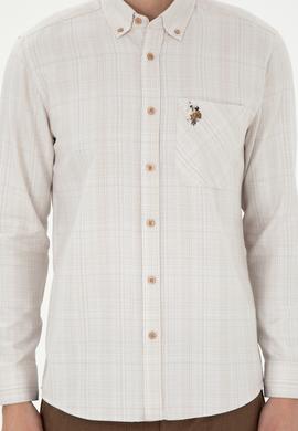 Erkek Kum Uzun Kollu Gömlek - 50291392007