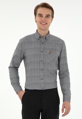 Erkek Siyah Uzun Kollu Gömlek - 50291392025