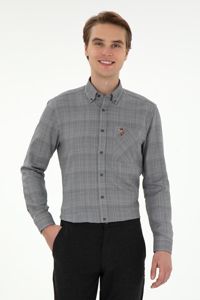 Erkek Siyah Uzun Kollu Gömlek