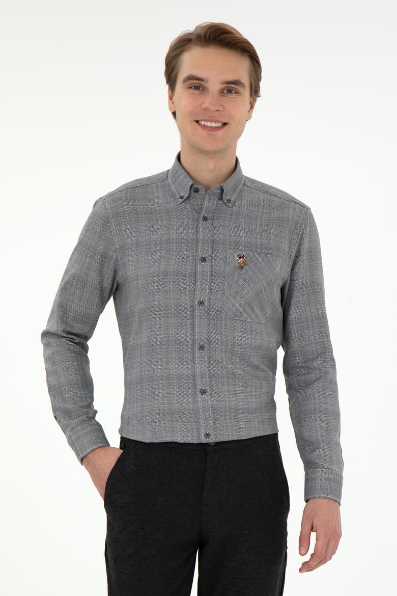 Erkek Siyah Uzun Kollu Gömlek