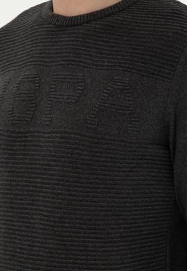 Erkek Antrasit Melanj Kazak - 50293089021