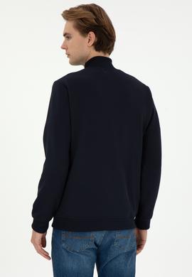 Erkek Lacivert Örme Hırka - 50290747007