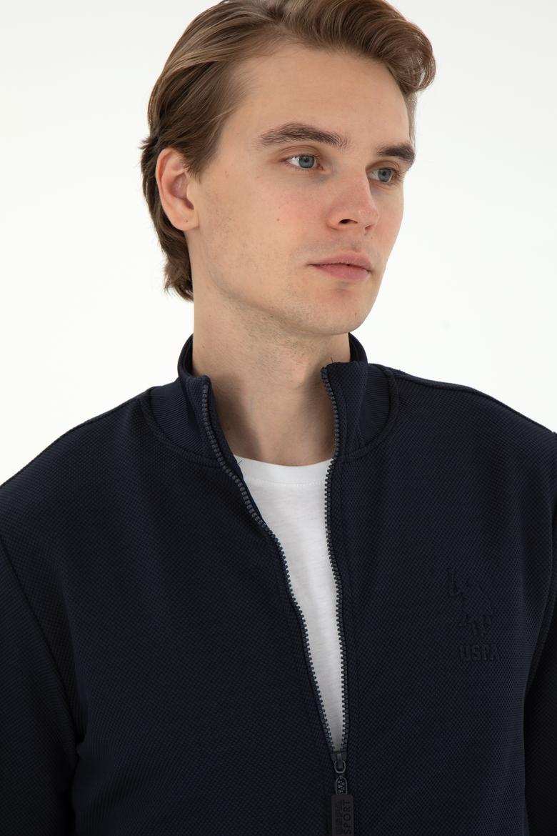 Erkek Lacivert Örme Hırka - 50290747007