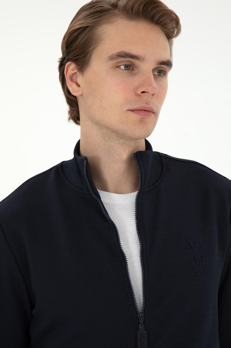 Erkek Lacivert Örme Hırka