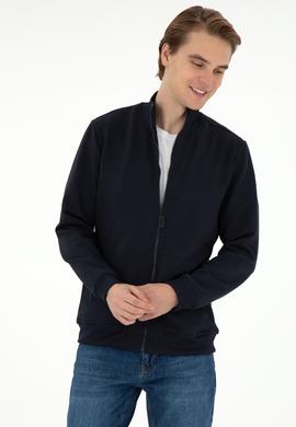 Erkek Lacivert Örme Hırka - 50290747007