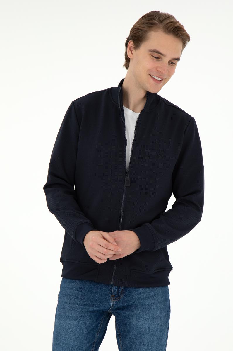 Erkek Lacivert Örme Hırka