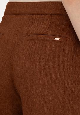 Kadın Kahverengi Loose Fit Kanvas Pantolon - 50290500012