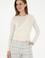 Kadın Krem Bisiklet Yaka Sweatshırt