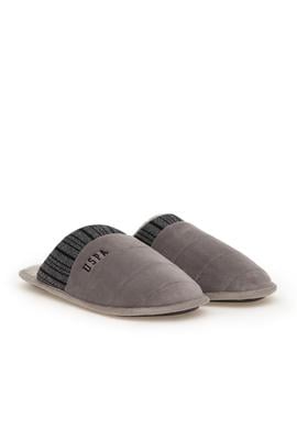 Erkek Gri Ev Terliği - 50295558004