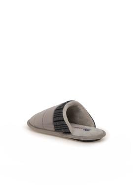 Erkek Gri Ev Terliği - 50295558004