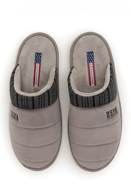 Erkek Gri Ev Terliği - 50295558004