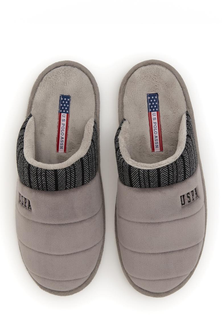 Erkek Gri Ev Terliği - 50295558004