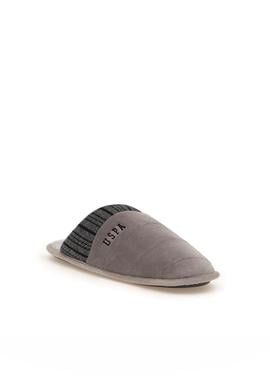 Erkek Gri Ev Terliği - 50295558004