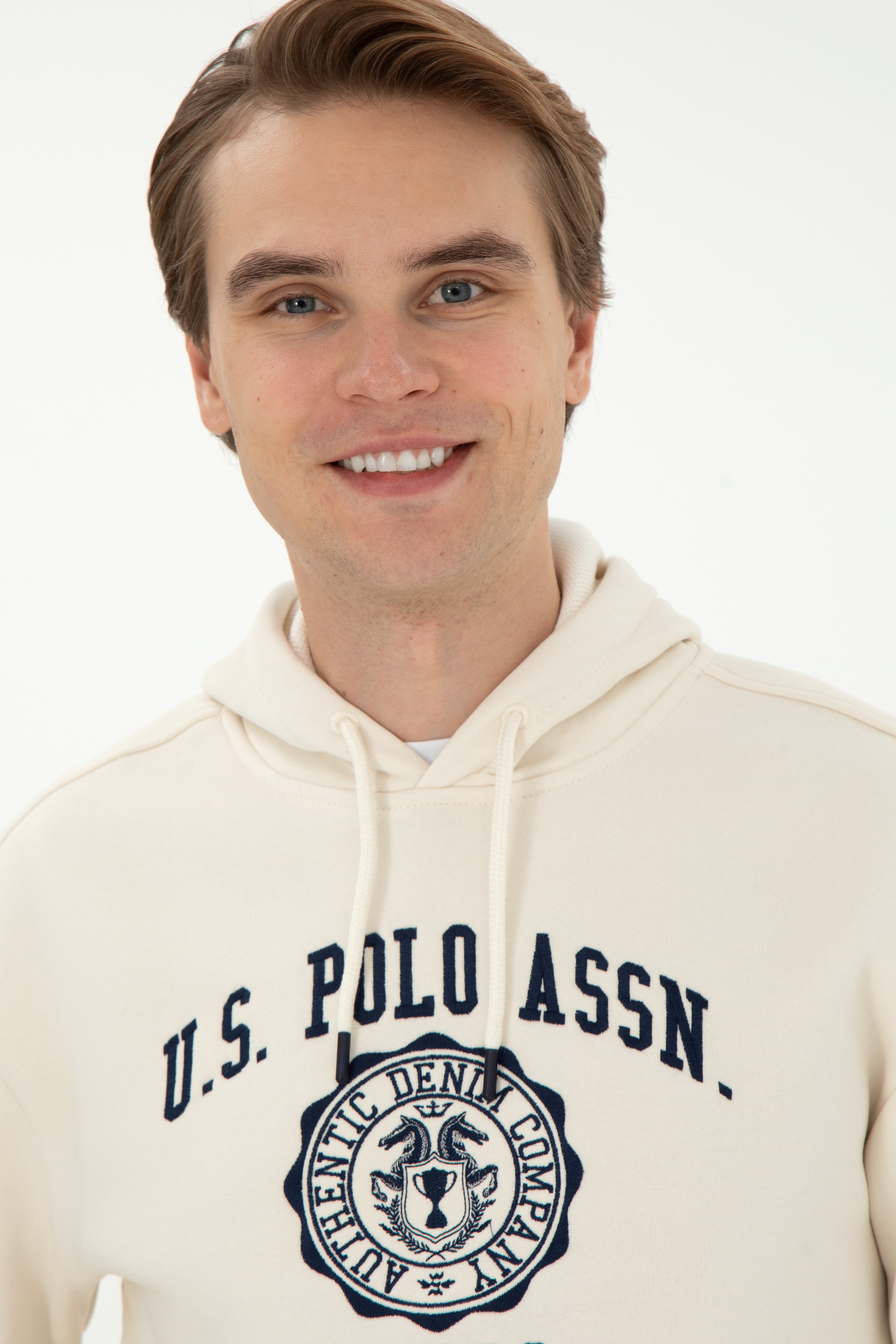 Erkek Krem Sweatshirt - Image 2