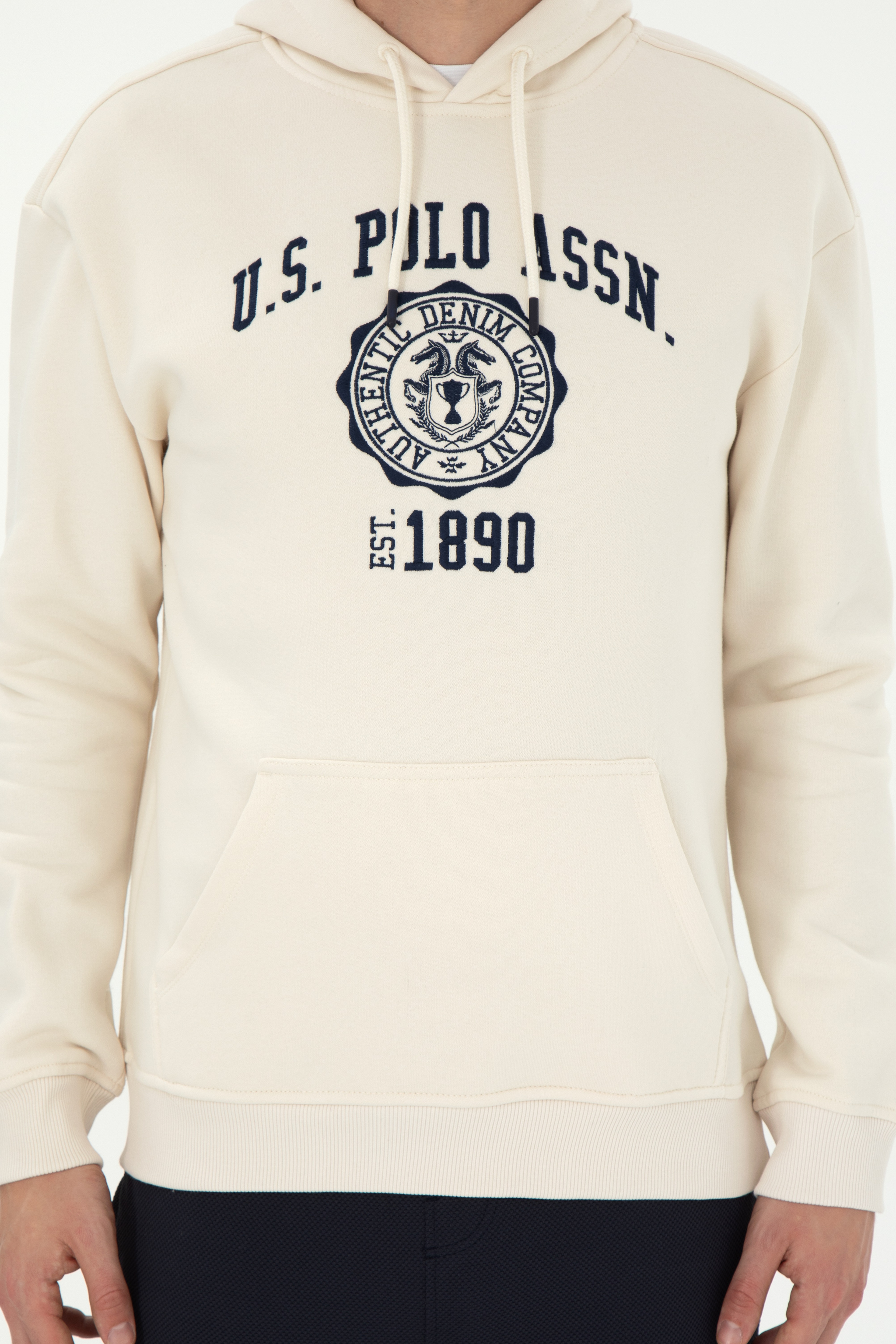 Erkek Krem Sweatshirt - Image 6