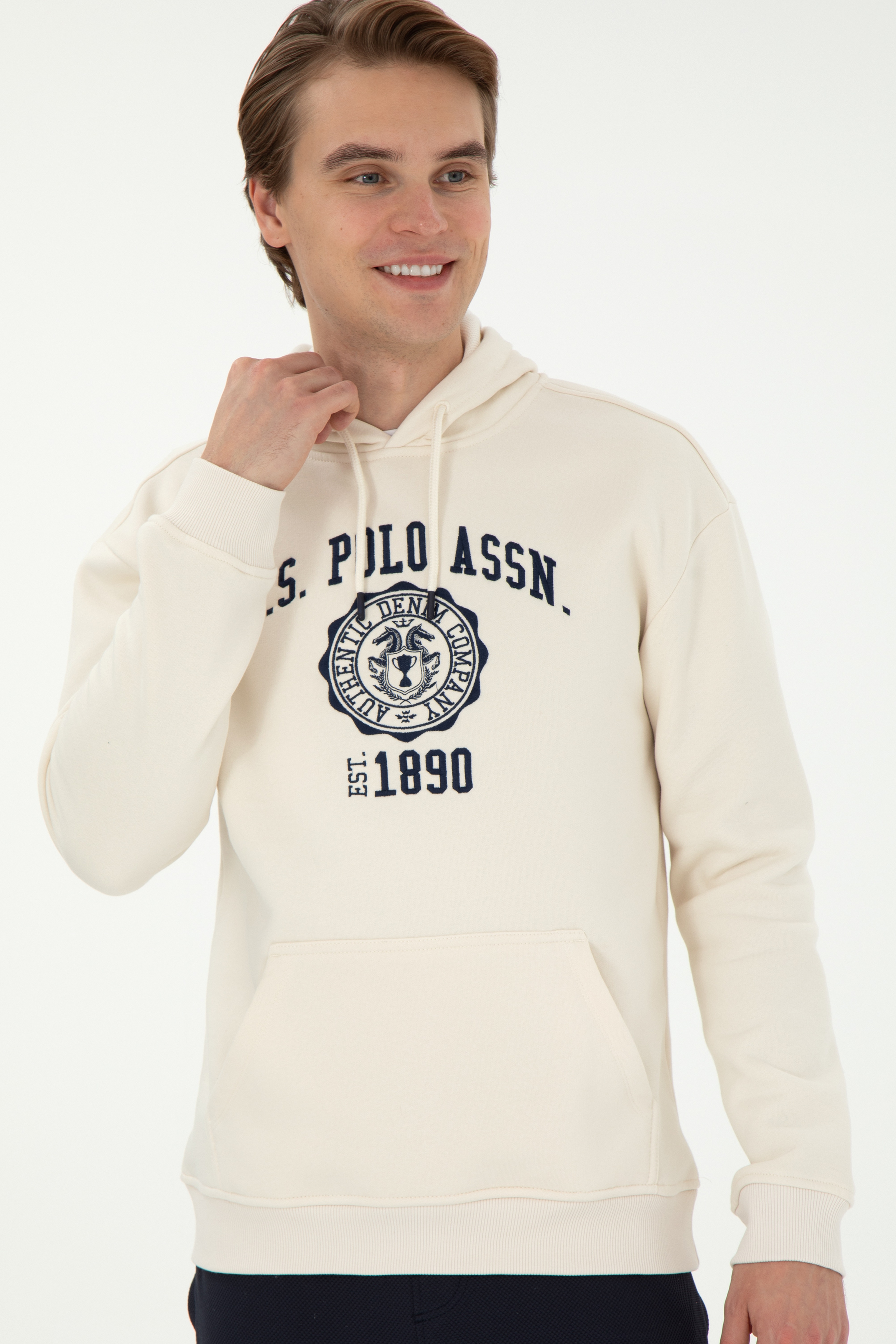 Erkek Krem Sweatshirt