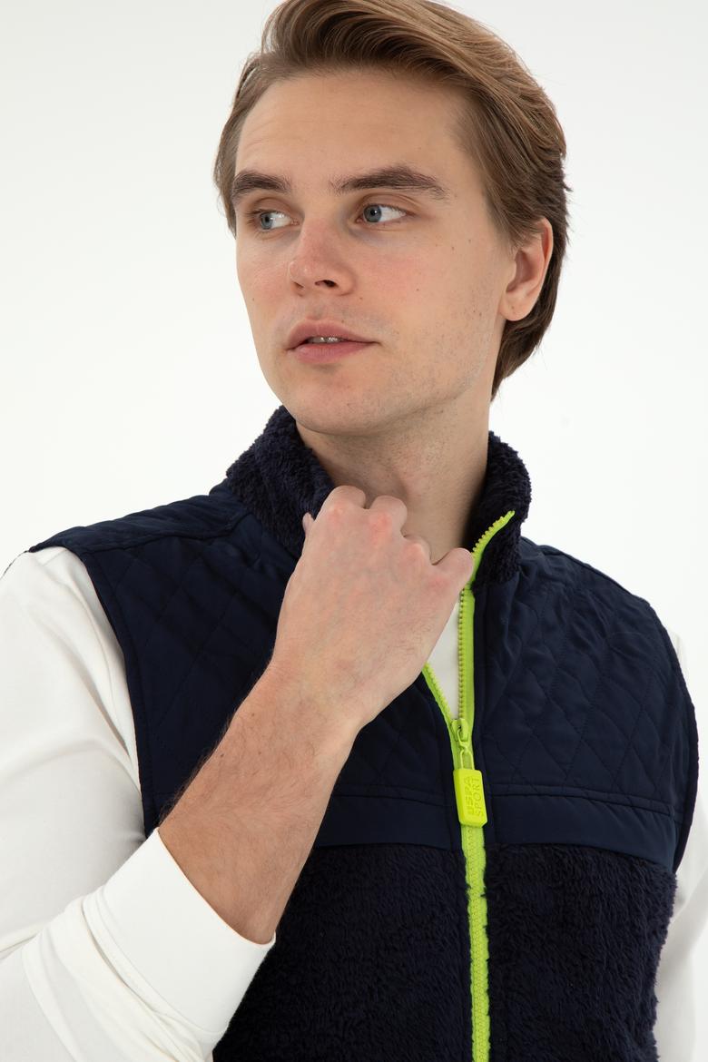 Erkek Lacivert Örme Hırka - 50290730016