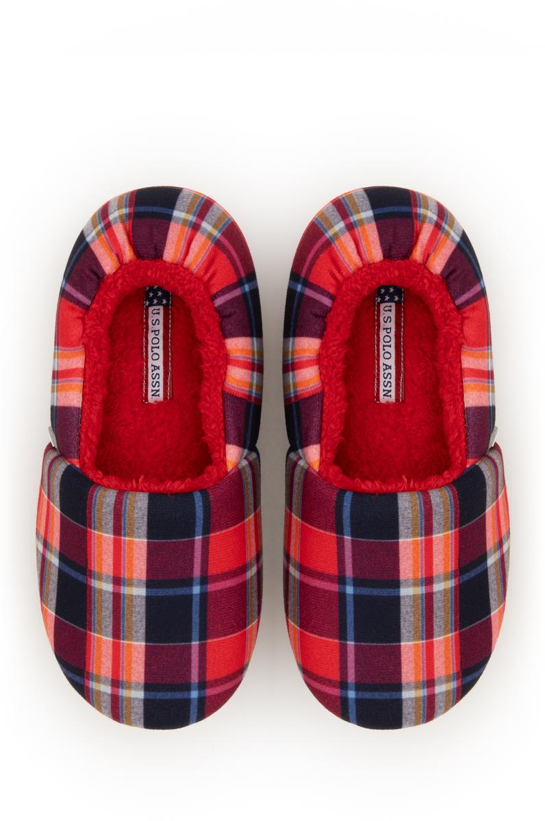 Erkek Çocuk Kırmızı Ev Terliği