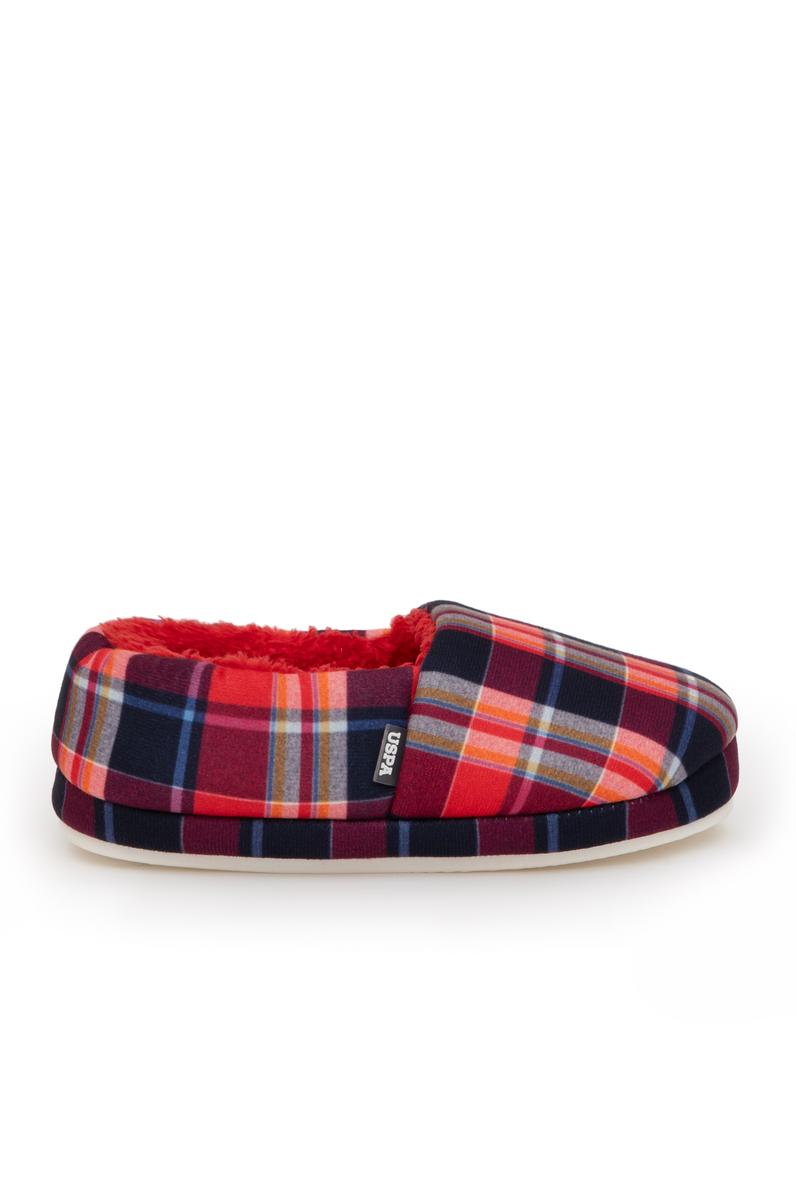 Erkek Çocuk Kırmızı Ev Terliği