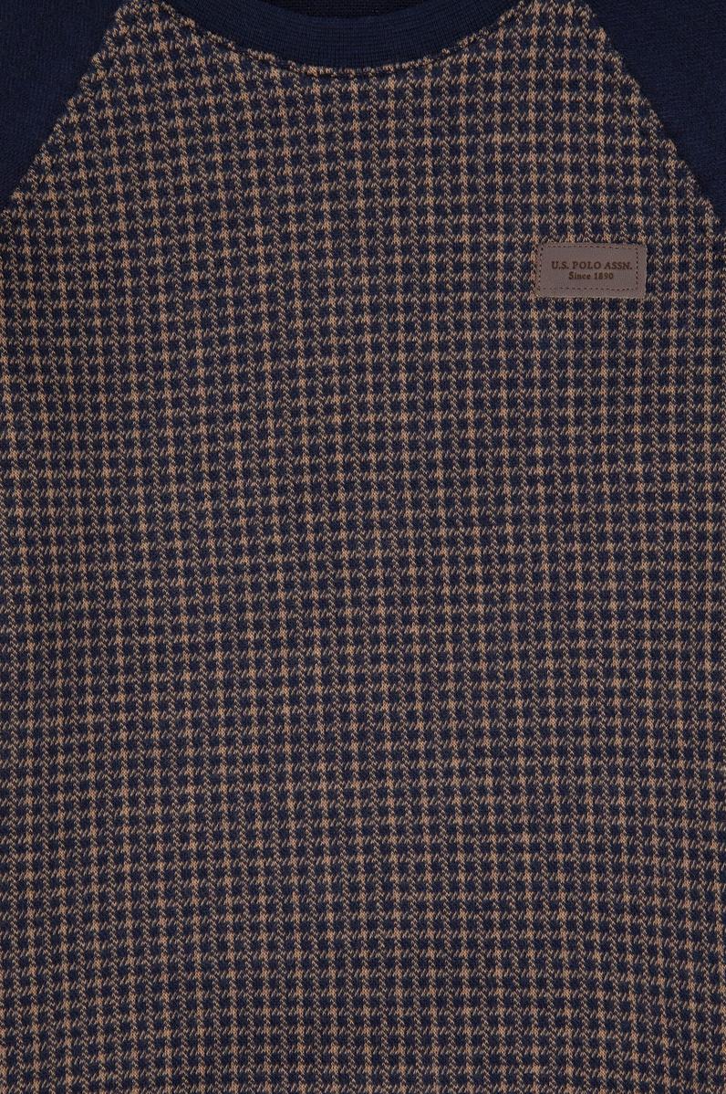 Erkek Çocuk İndigo Bisiklet Yaka Sweatshirt