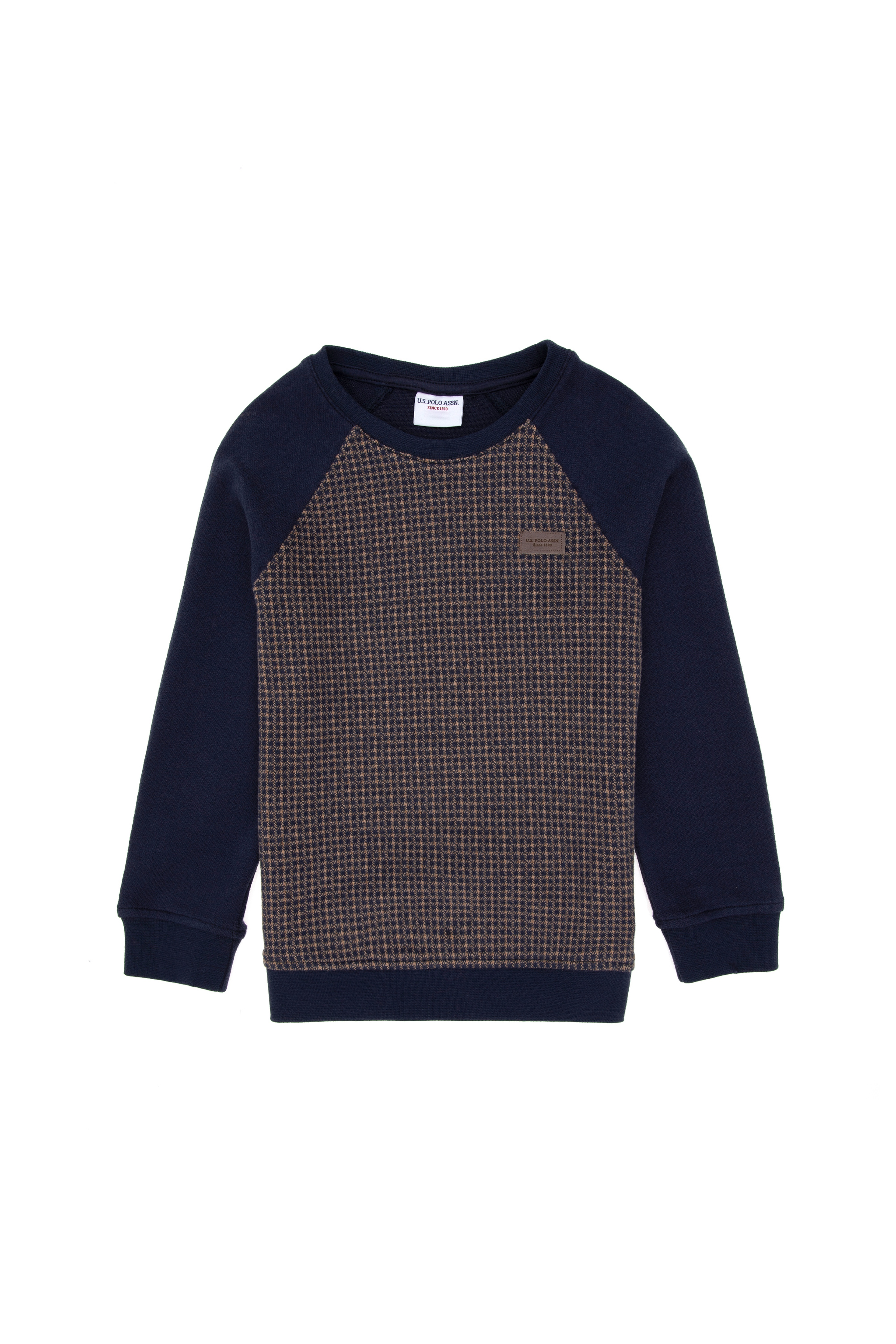 Erkek Çocuk İndigo Bisiklet Yaka Sweatshirt - Image 1