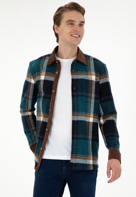 Erkek Koyu Yeşil Uzun Kollu Gömlek - 50291252018