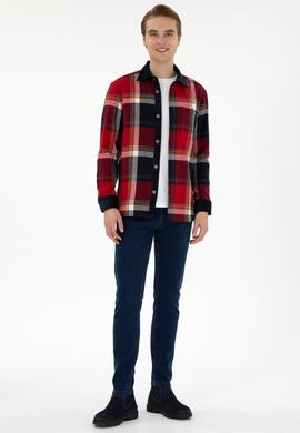 Erkek Kırmızı Uzun Kollu Gömlek - 50291252005