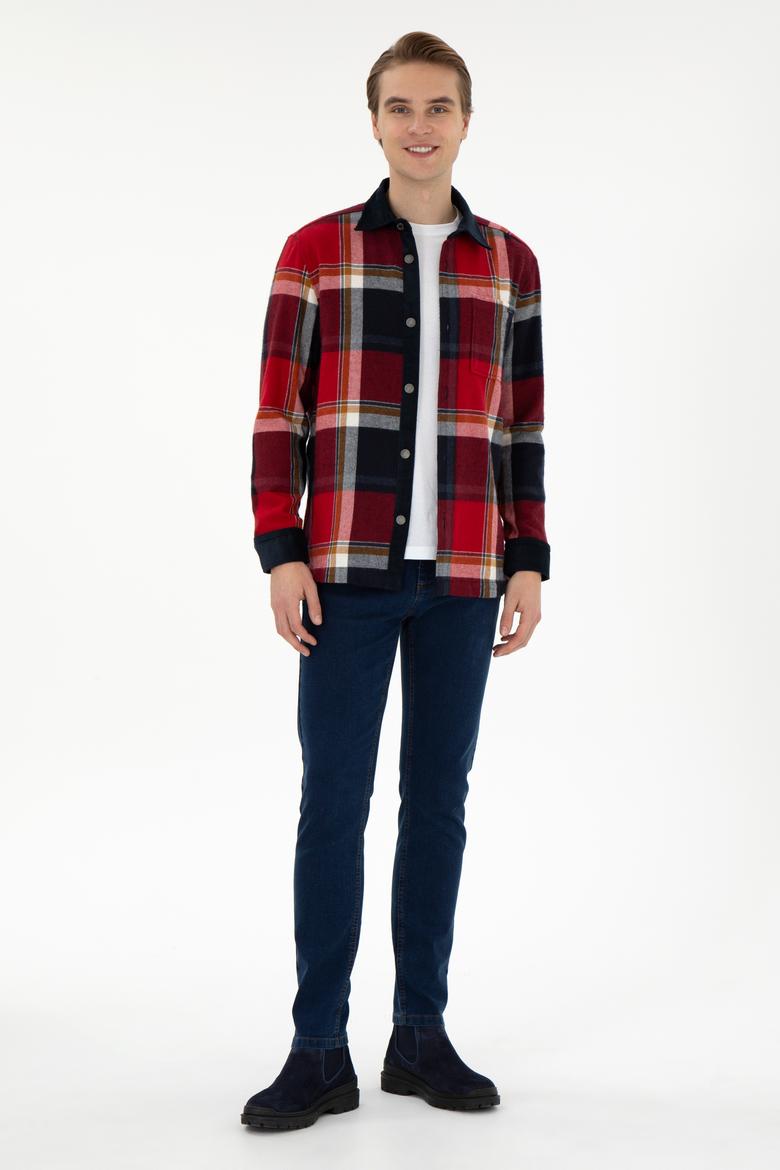 Erkek Kırmızı Uzun Kollu Gömlek - 50291252005